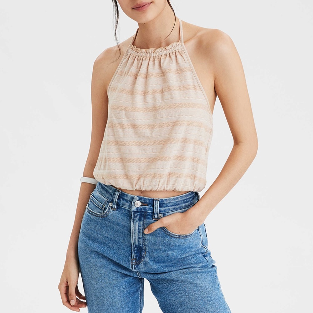 Cream halter top!